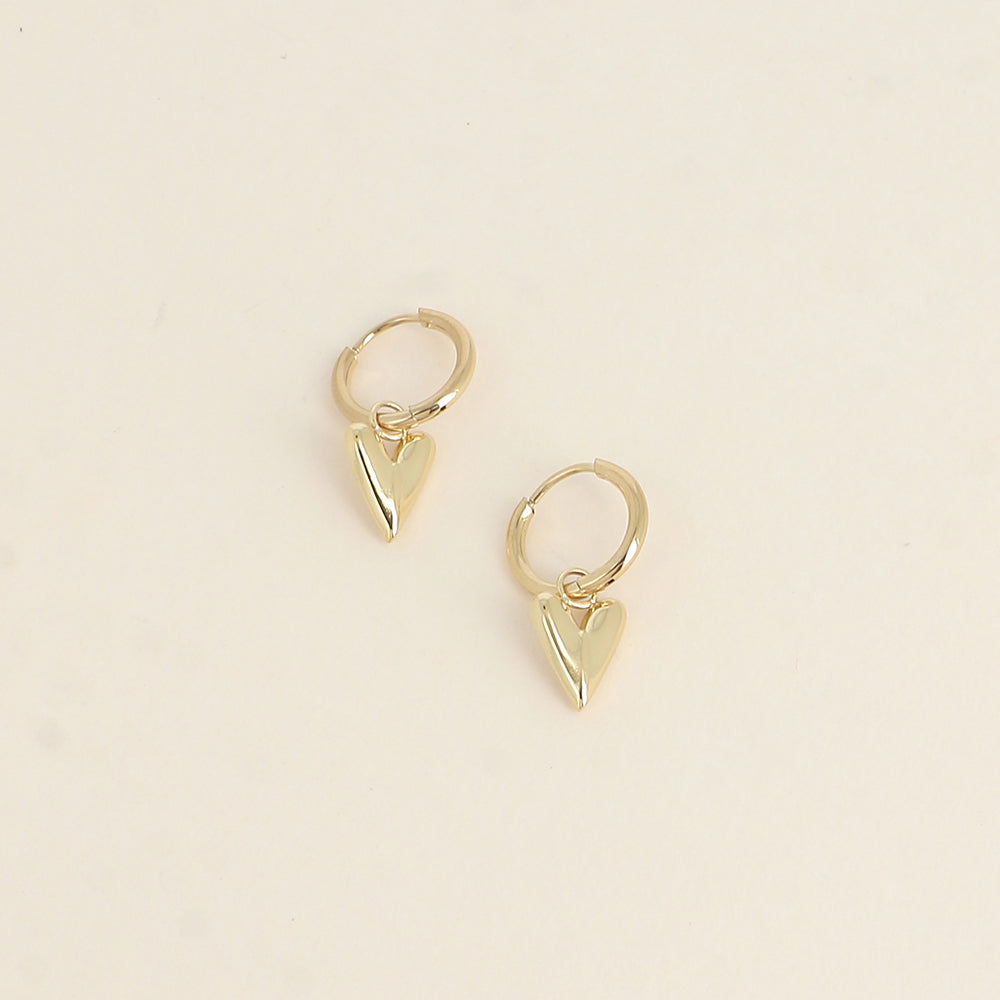 Créoles Artley XS - Petit coeur doré