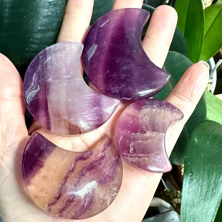 Cristal de Lune en fluorite