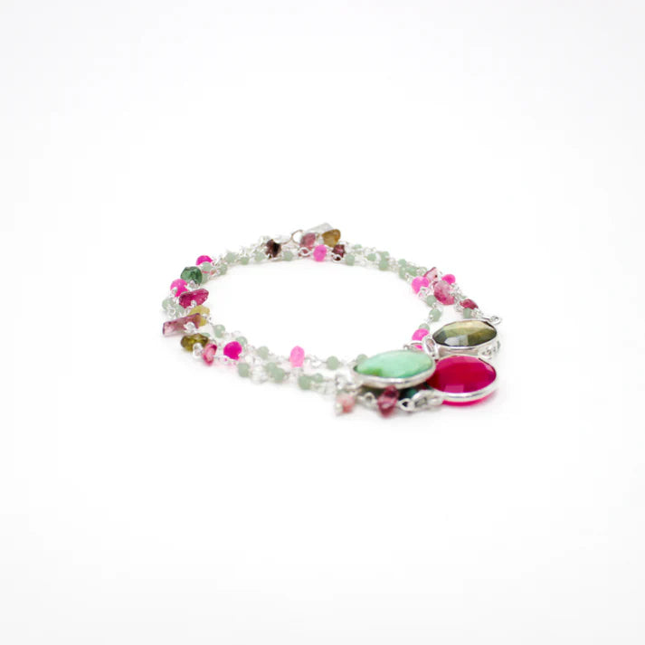 Collier et bracelet multipierres - BENEDICTE