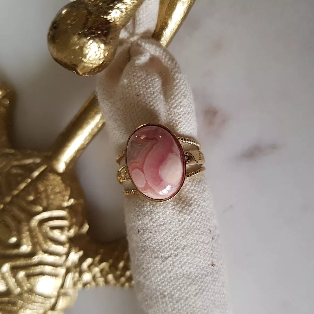 Bague Mathilde - rhodochrosite