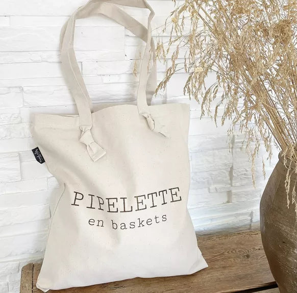 Tote-Bag " Pipelette en Baskets"