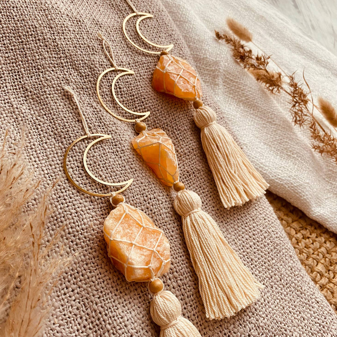 Suspension Luna Aurea - Calcite orange