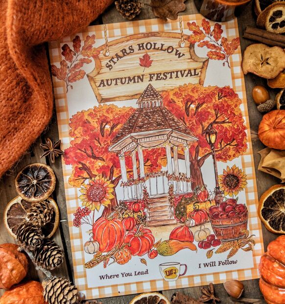 Affiche A4 Autumn Festival Gilmore Girls