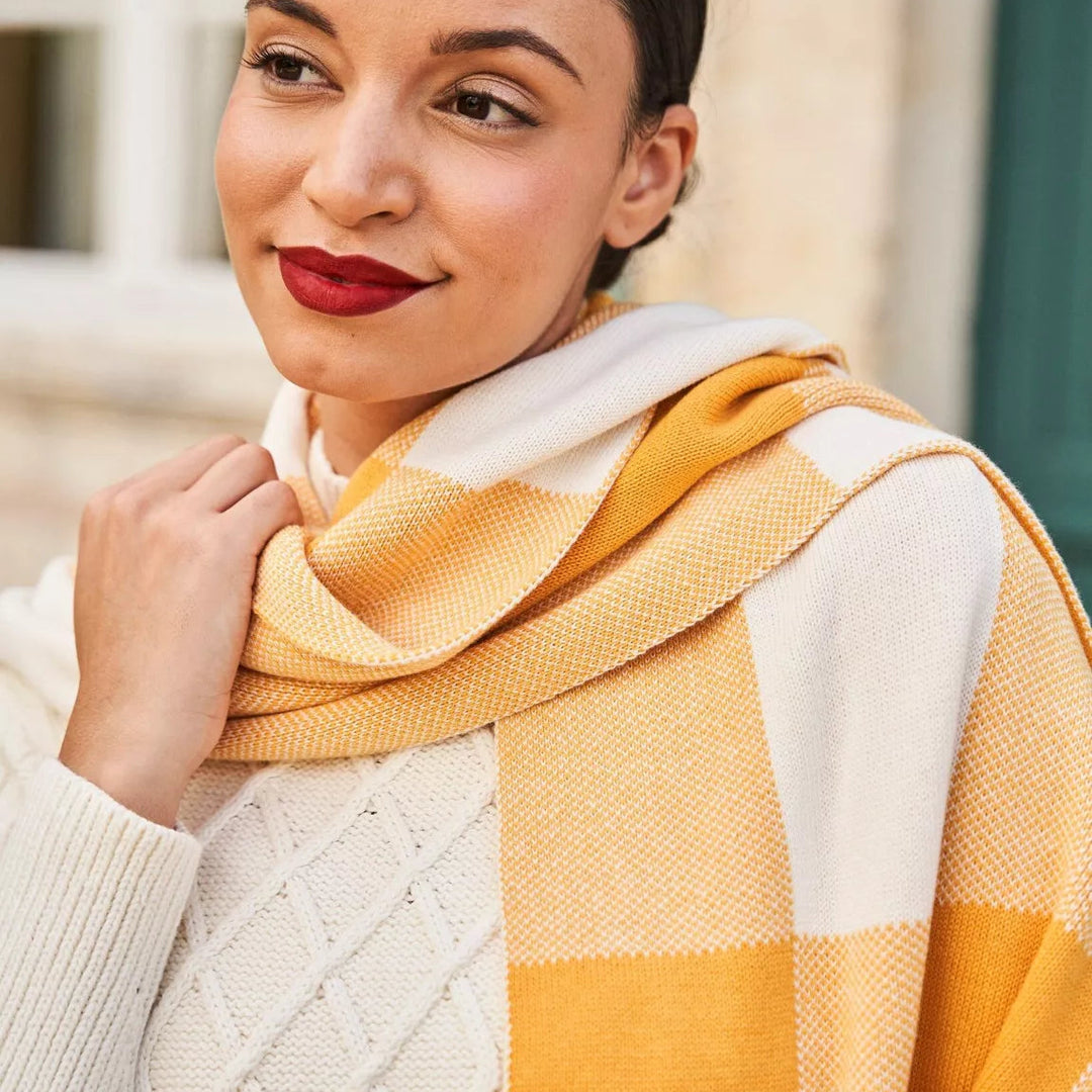 Écharpe - Méridien Ocre