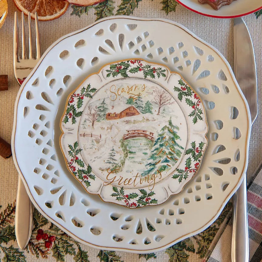 Carte - Assiette de Noël