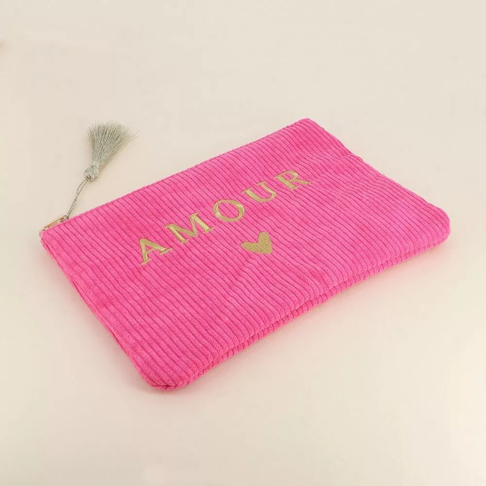 Trousse AMOUR & coeur - Rose