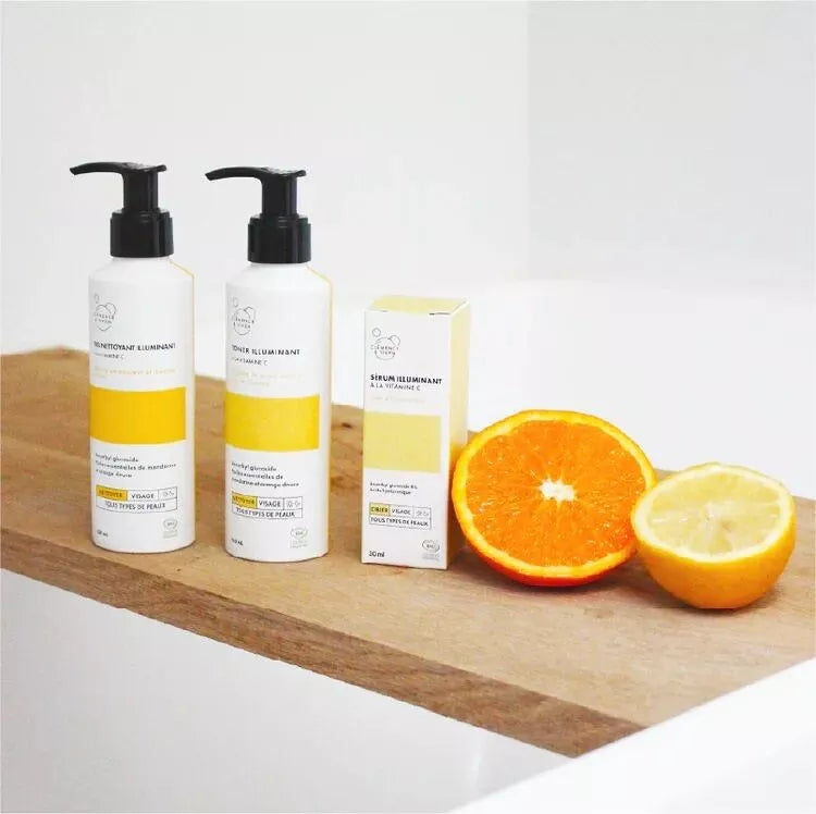 Gel nettoyant illuminant à la vitamine C