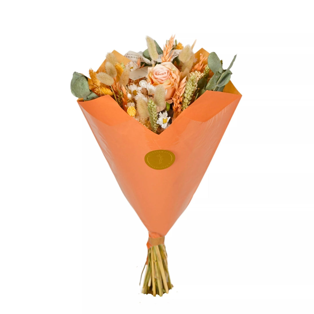 Bouquet de fleurs Medium - Romantique Pêche