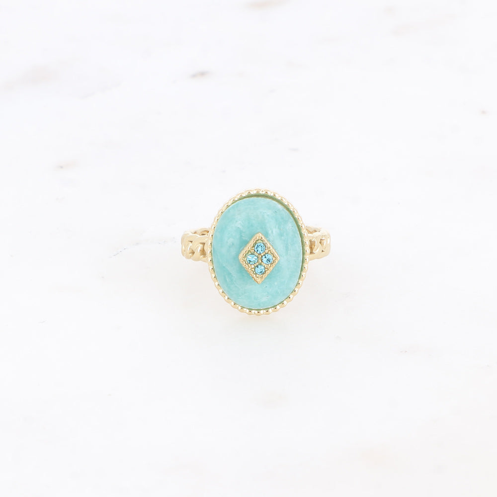 Bague Moka - Amazonite