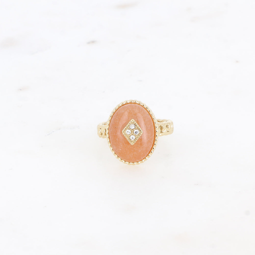 Bague Moka - Aventurine Orange