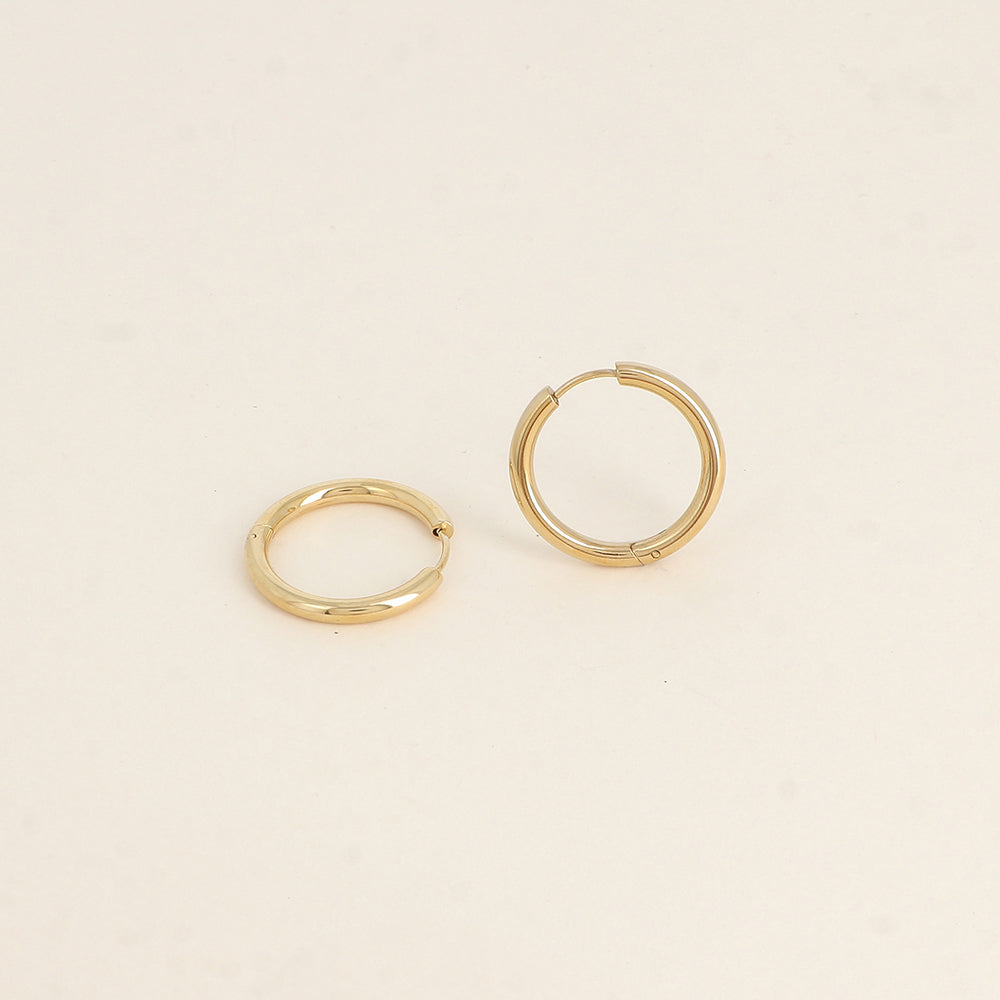 Boucles d'oreilles - Anneau Izy Doré (26mm)
