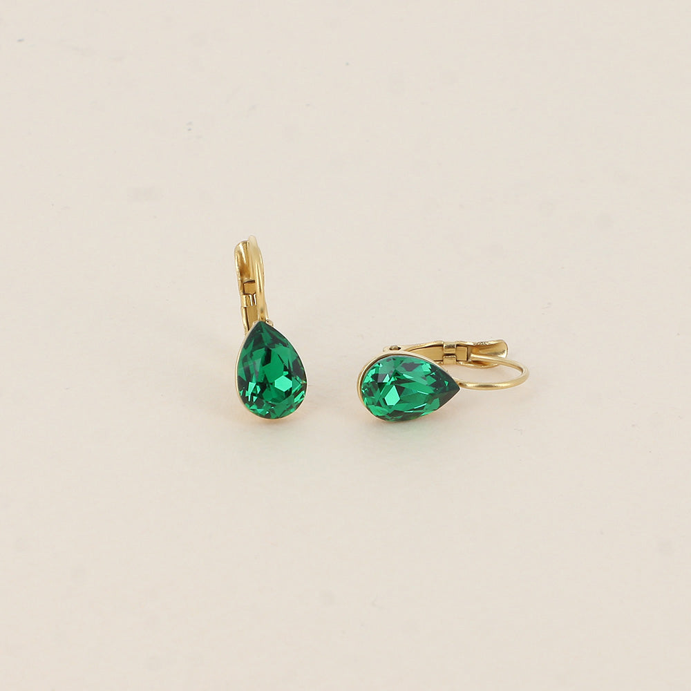 Boucles d'oreilles - Dormeuses Vert