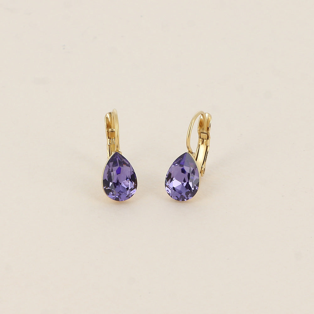 Boucles d'oreilles - Dormeuses Violet