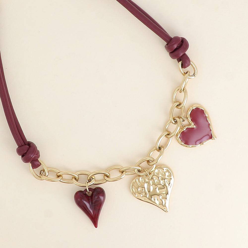 Collier Cordon - Amore Rouge