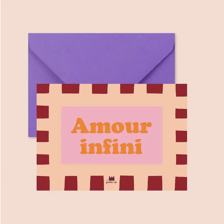 Carte + enveloppe - Amour Infini