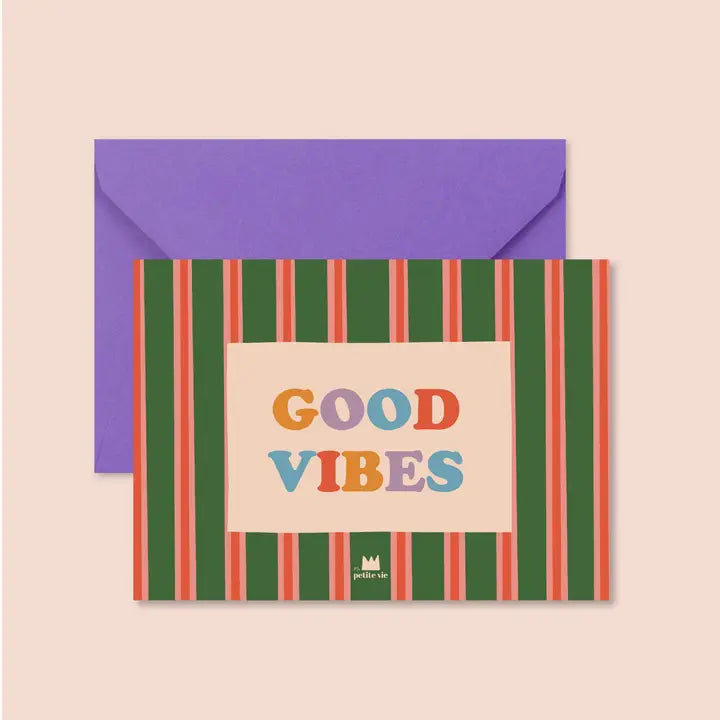 Carte + enveloppe - Good vibes