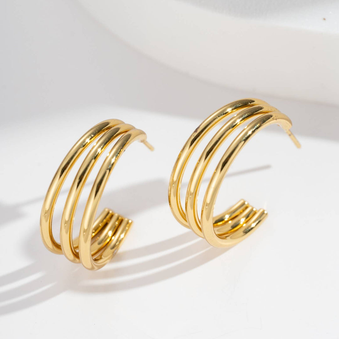 Boucles d'oreilles - Créoles Sydia doré