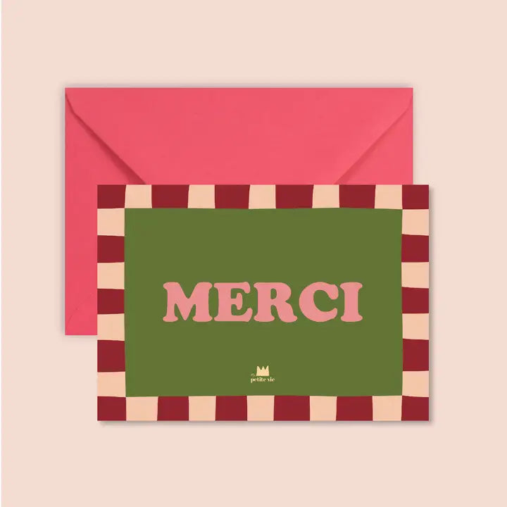 Carte + enveloppe - Merci