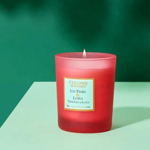 Bougie parfumée (180gr) Lys Tigré & Lotus