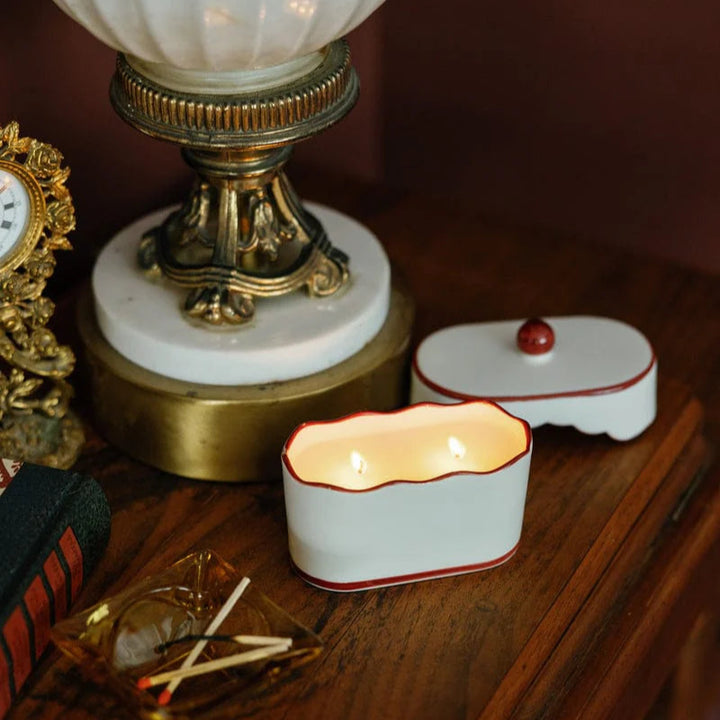 Bougie Cherie - Red French Linen & Orris