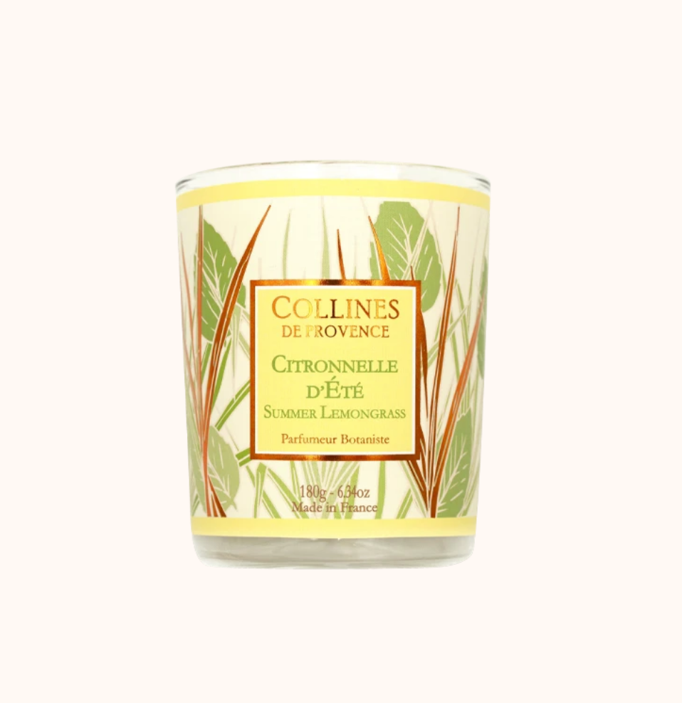 Bougie parfumée (180g) - Citronnelle d'été