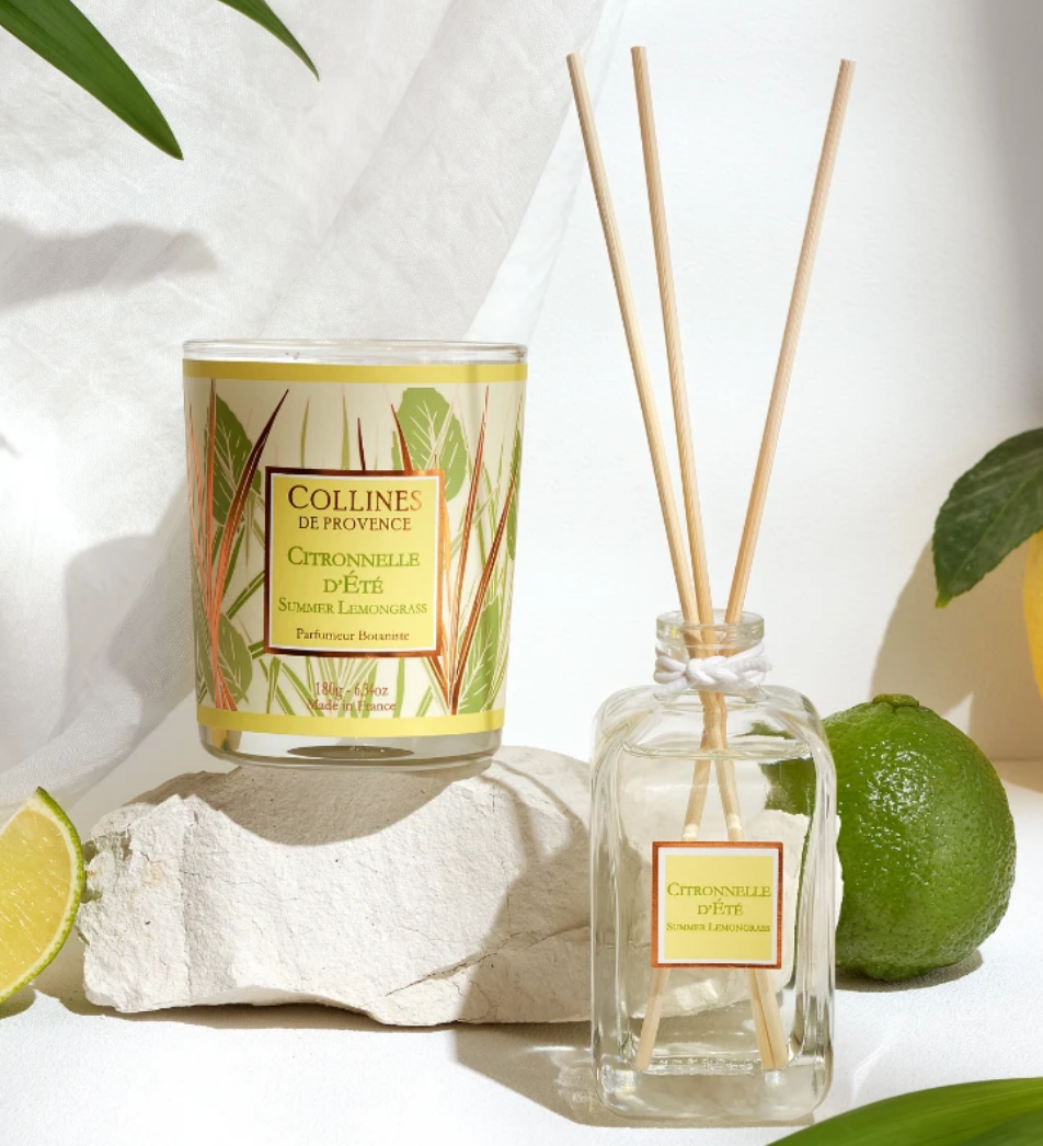 Bougie parfumée (180g) - Citronnelle d'été