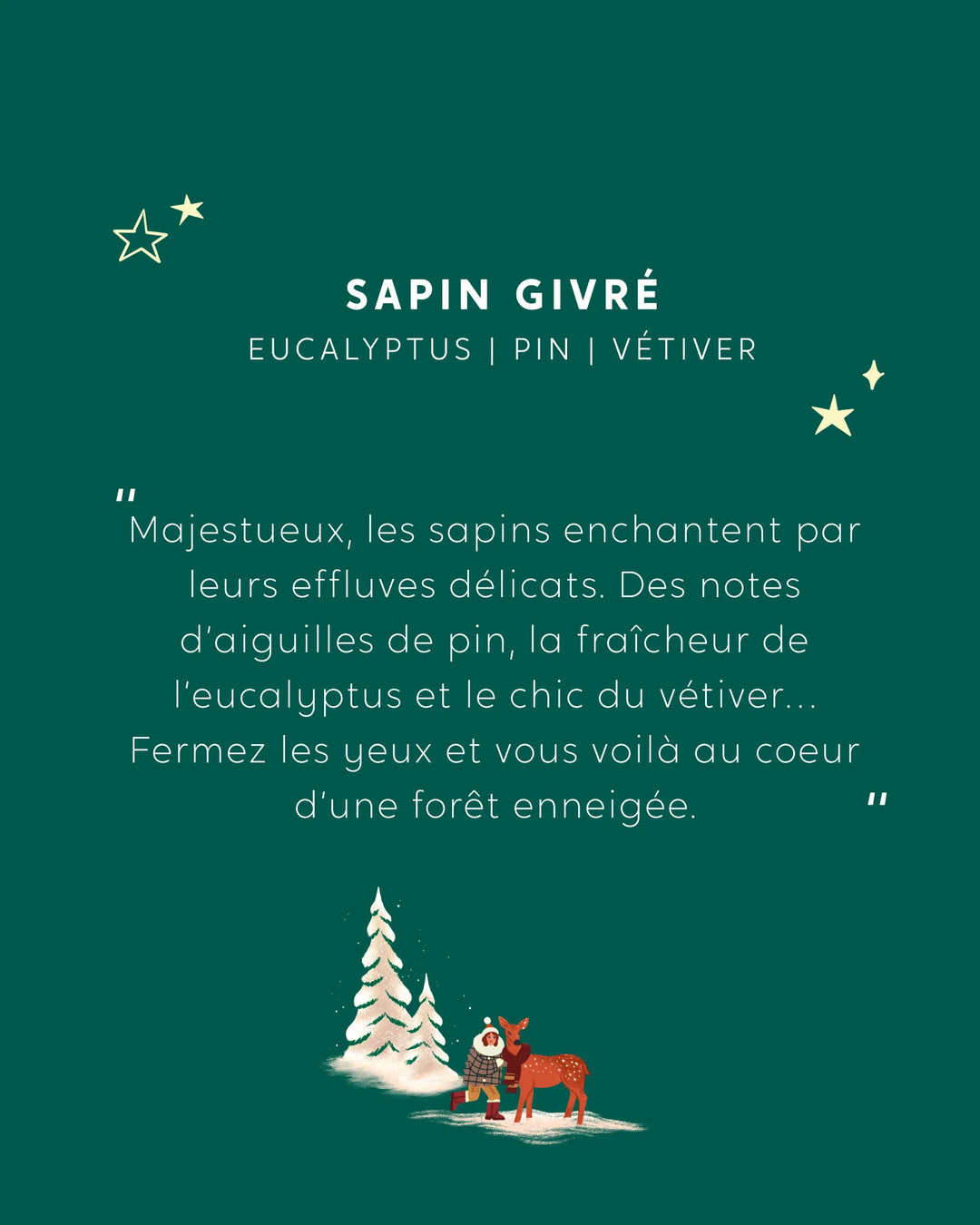 Bougie Bijou - Sapin givré