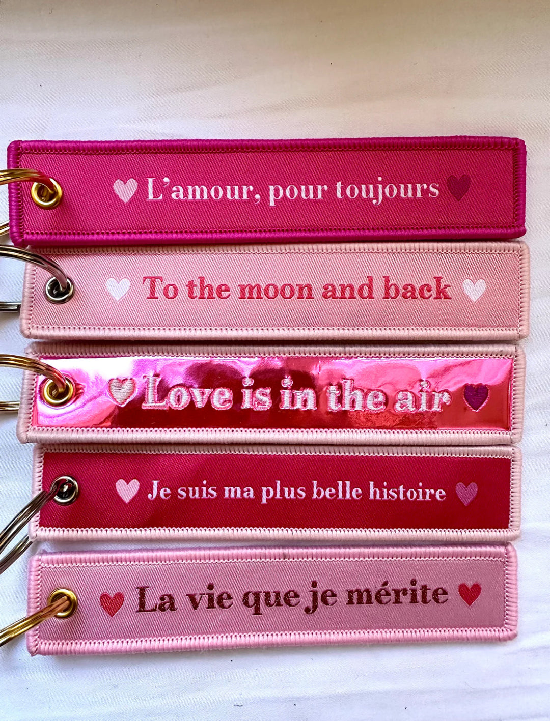 Porte clés Rubans - Amour