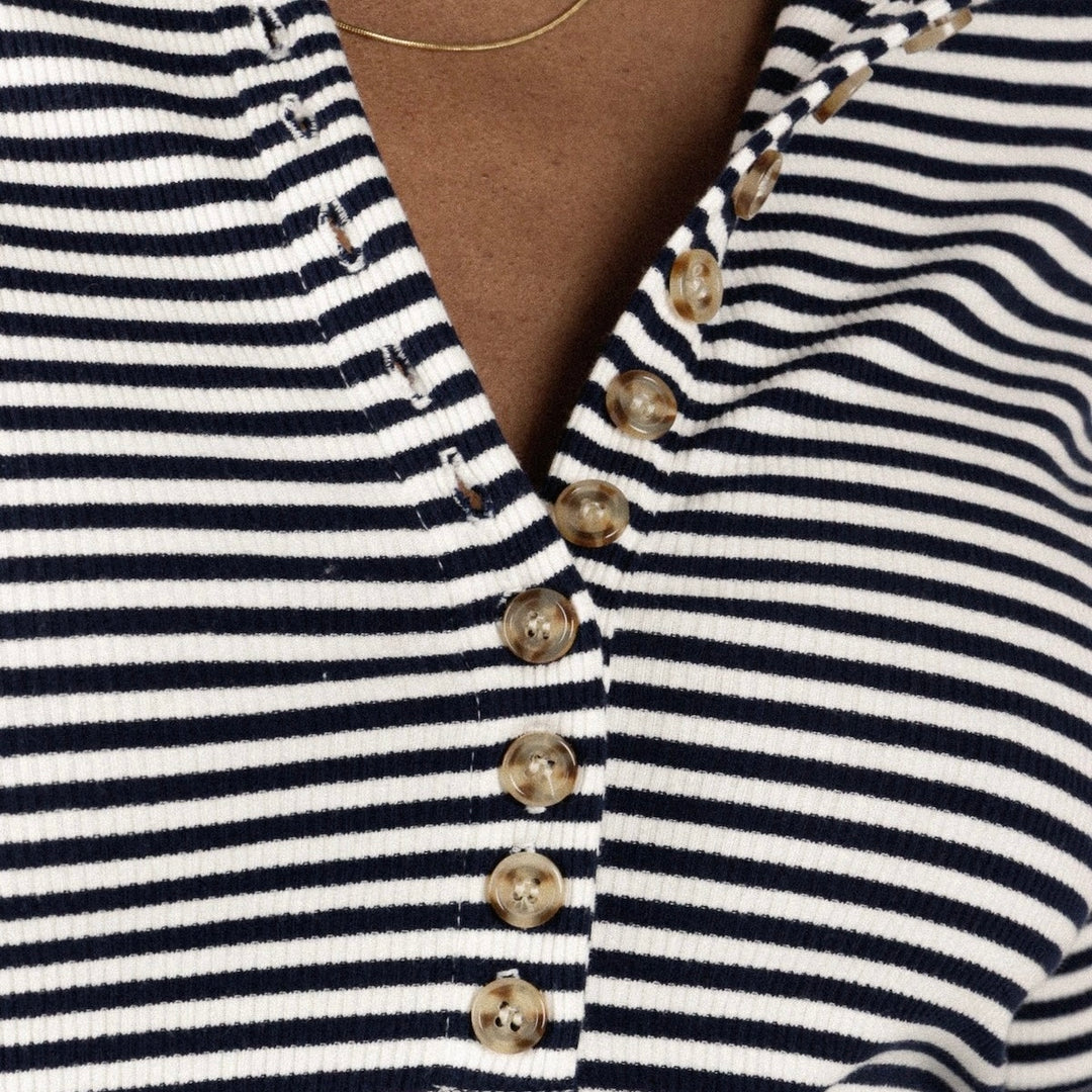 T-shirt rayé en coton - Romane