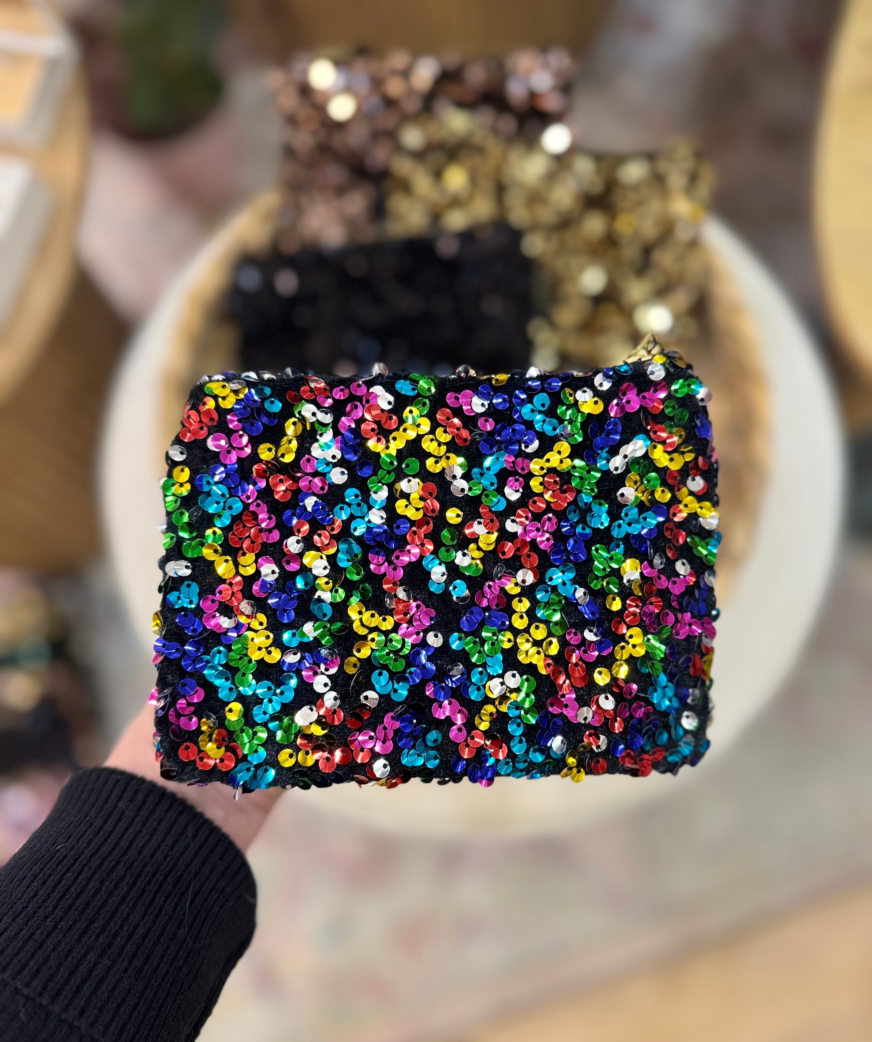 Mini pochette celia sequin multicolore Atelier nature