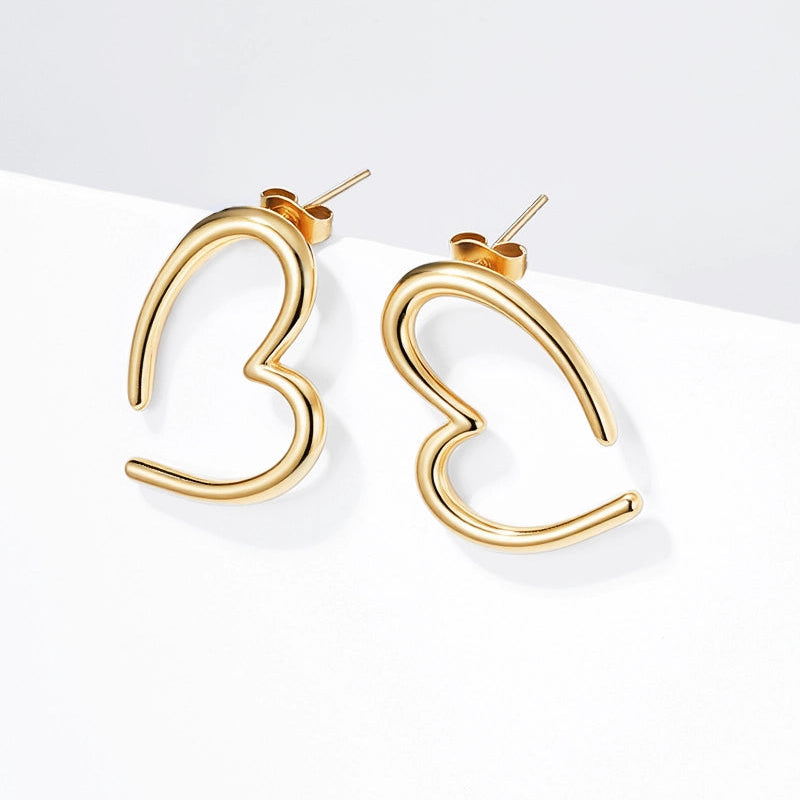 Boucles d'oreilles - Love doré