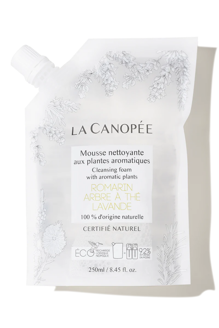 Mousse nettoyante aux plantes aromatiques - Recharge