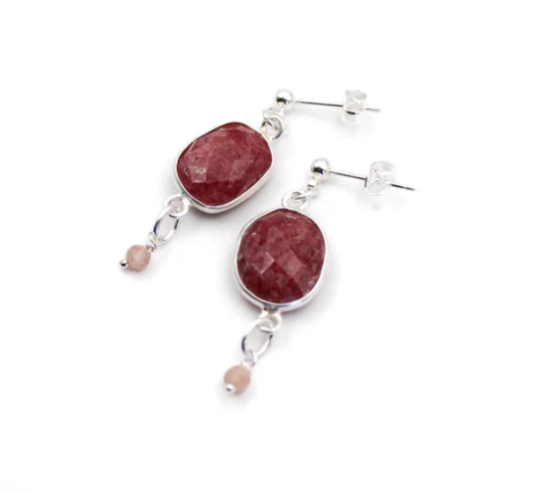 Boucles d'oreilles pierres - louise