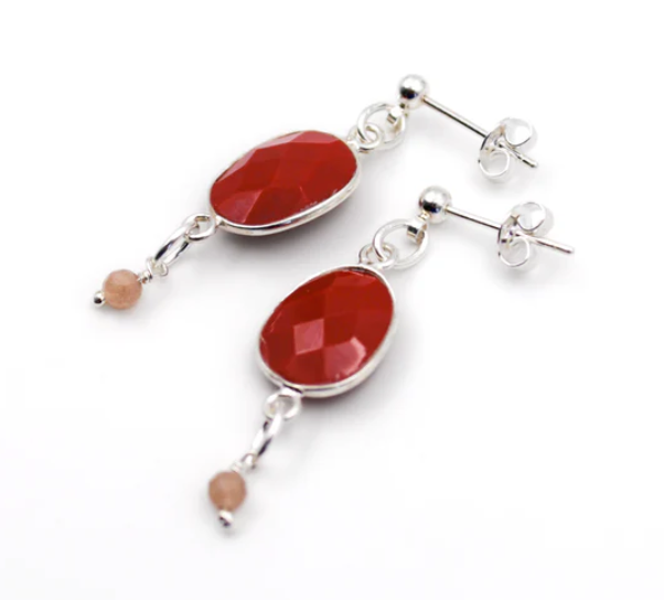 Boucles d'oreilles pierres - louise