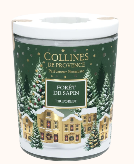 Bougie parfumée noel foret sapin 360g