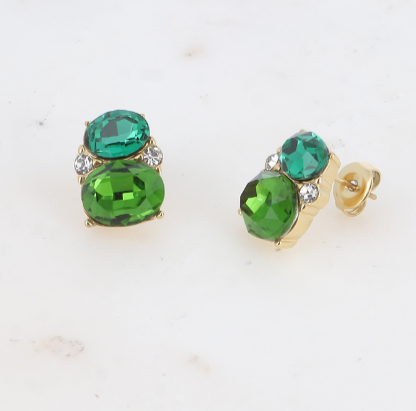 Boucles d'oreilles Ori - Vert