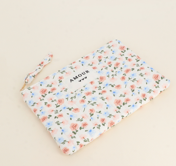 Trousse AMOUR - rose bleu