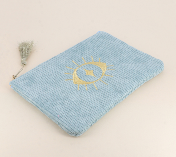 Trousse oeil - velours côtelé