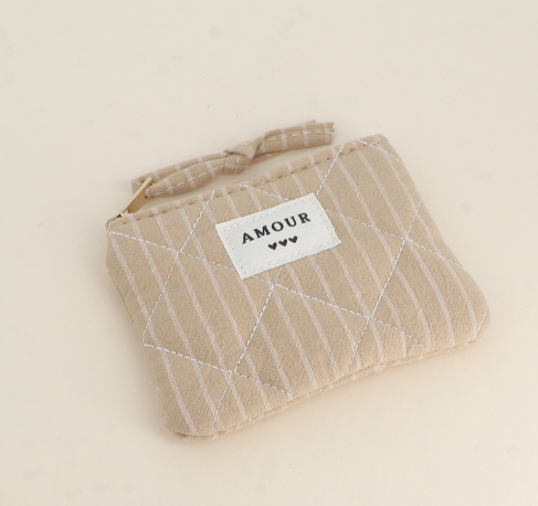 Porte monnaie "Amour" - Camel