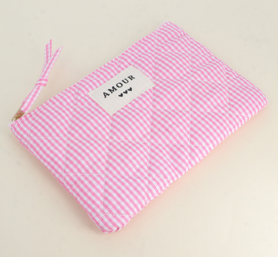 Trousse - Vichy rose
