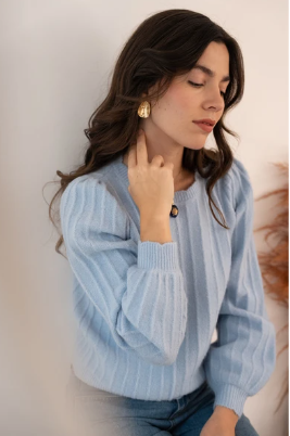 Pull Morine - Bleu ciel