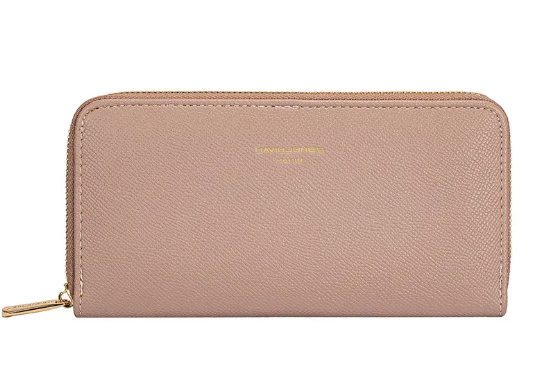 Porte feuilles fermeture - vieux rose