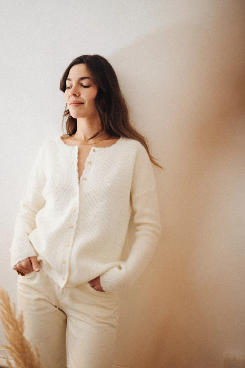 Cardigan Bruna - Ecru