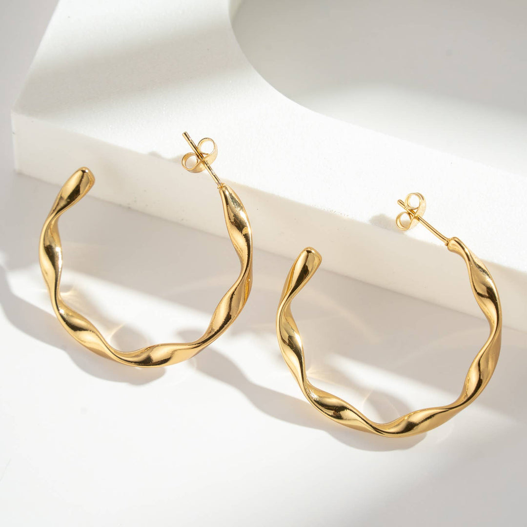 Boucles d'oreilles - Créoles Laurene doré