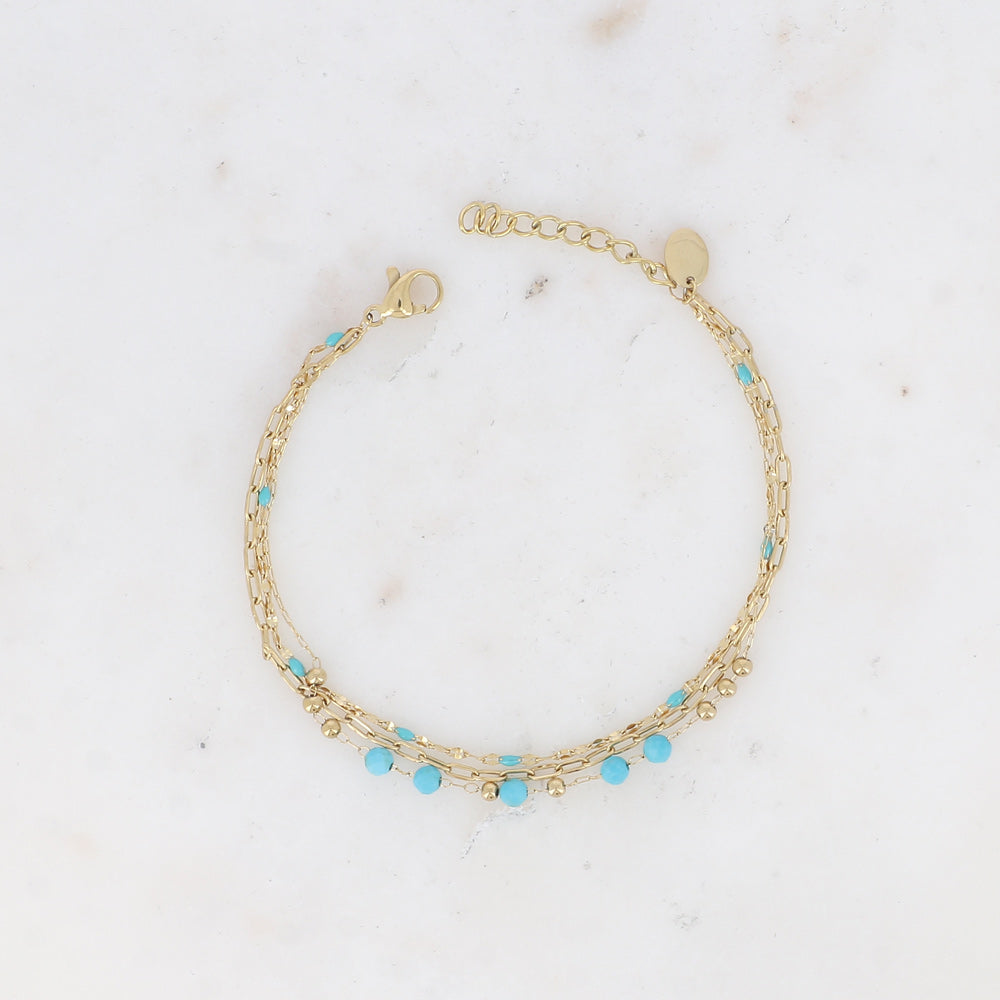 Bracelet Suzane - Howlite bleue
