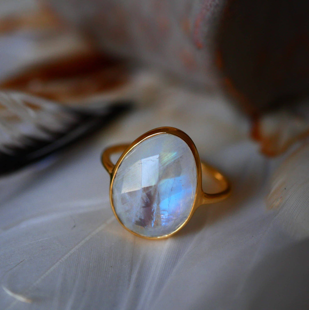 Bague Réglable Shakti - Multi tourmalines Labradorite