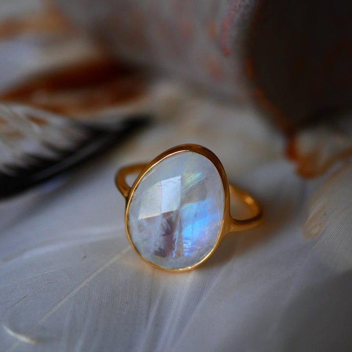 Bague Réglable Shakti - Multi tourmalines Labradorite