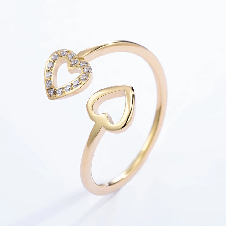 Bague doré Eline - coeur