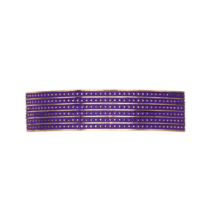 Barrette violette (3 motifs)