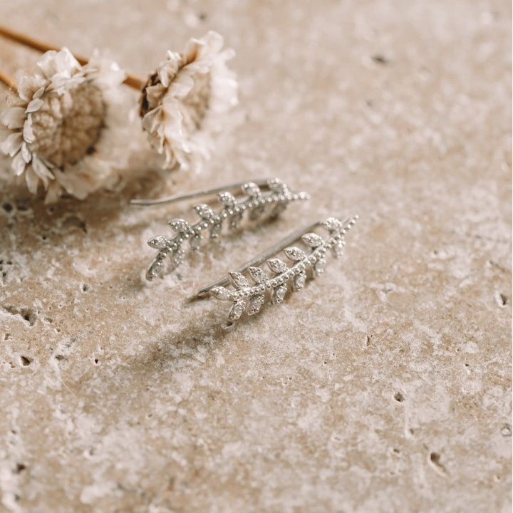 Barrettes d'oreilles Olympe Argent